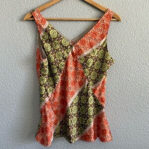 Emma James Petite V-neck Pintuck Top‎ Size 14 Petite EUC